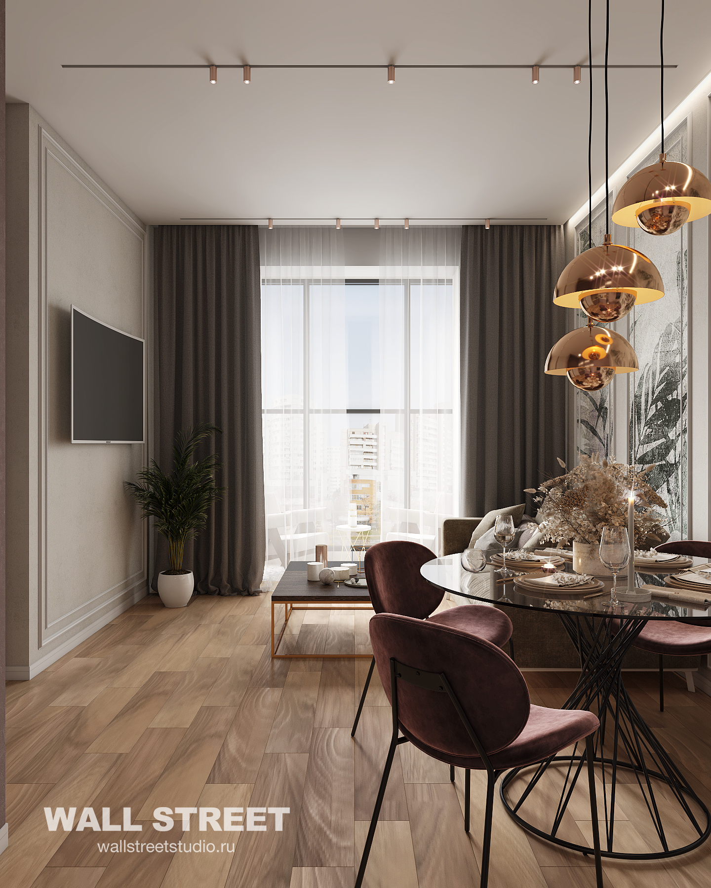 Квартира бизнес-вумен в Москве 60м2