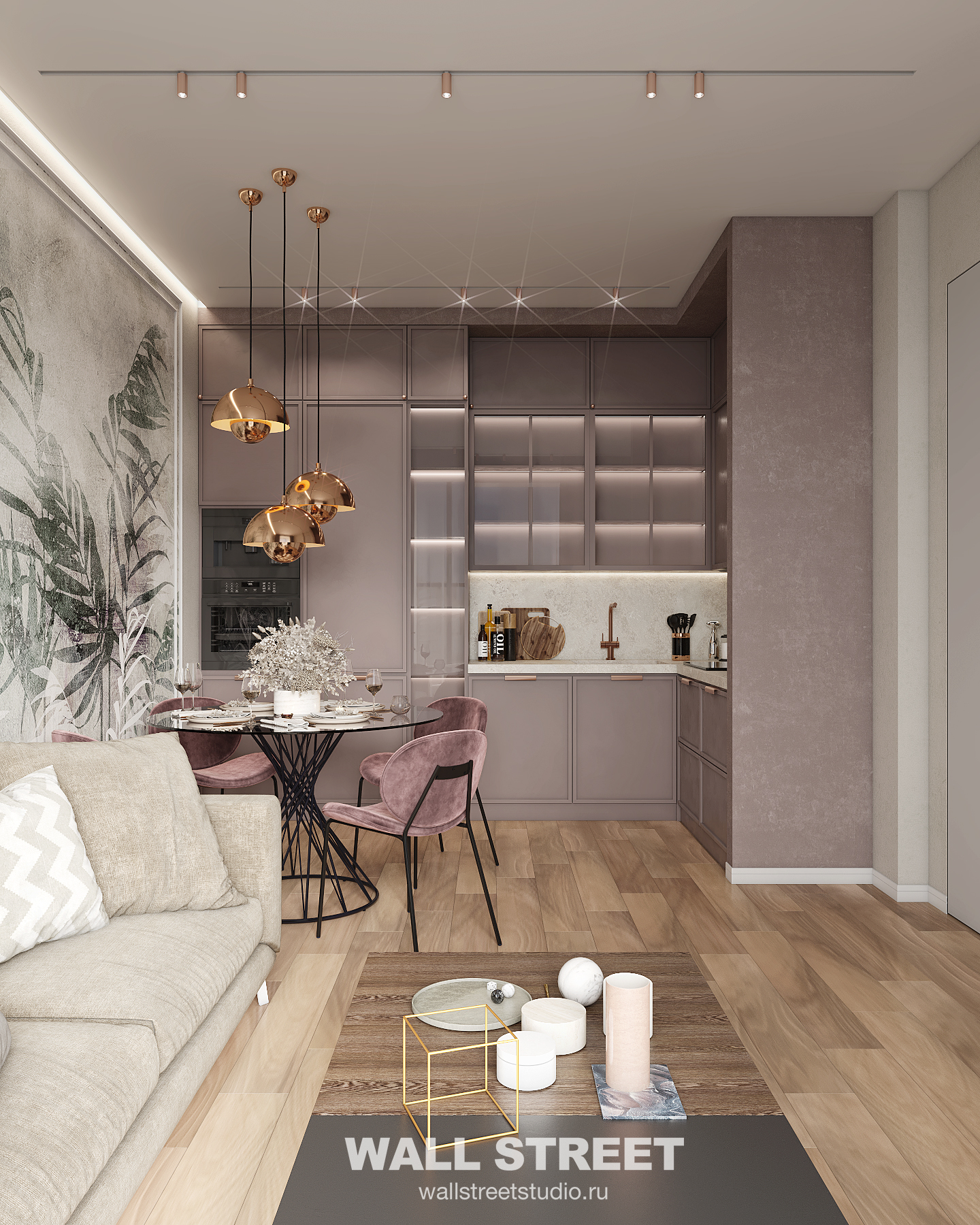 Квартира бизнес-вумен в Москве 60м2