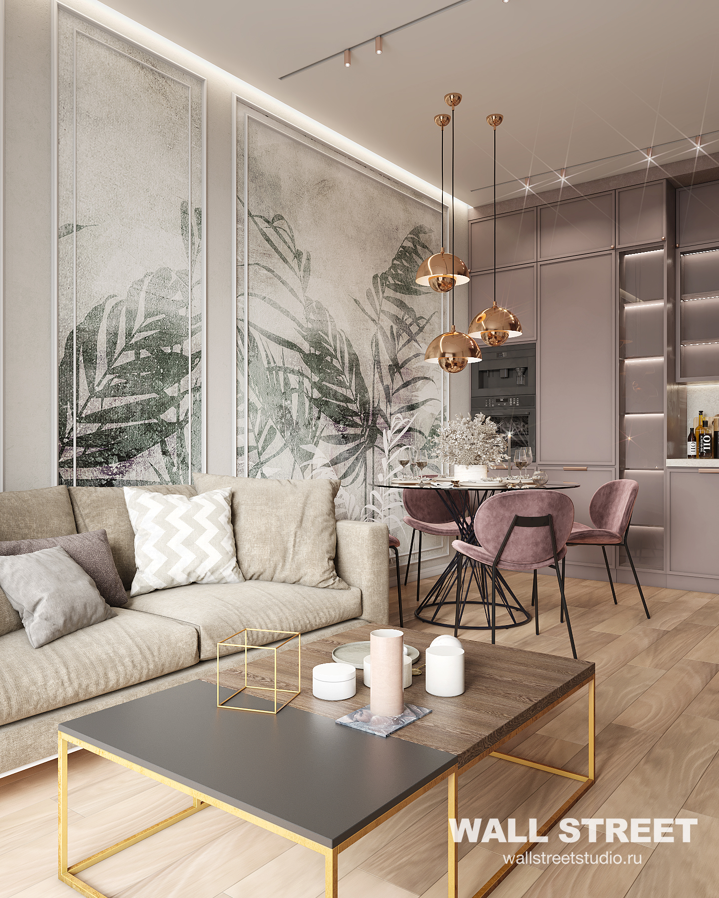 Квартира бизнес-вумен в Москве 60м2